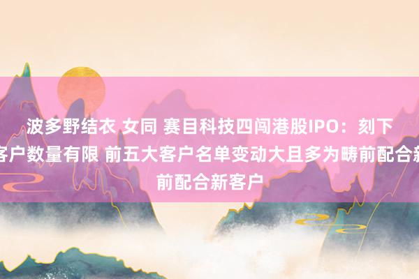 波多野结衣 女同 赛目科技四闯港股IPO：刻下行业客户数量有限 前五大客户名单变动大且多为畴前配合新客户