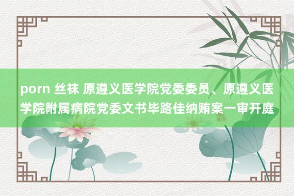 porn 丝袜 原遵义医学院党委委员、原遵义医学院附属病院党委文书毕路佳纳贿案一审开庭