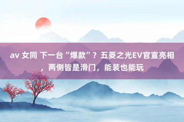 av 女同 下一台“爆款”？五菱之光EV官宣亮相，两侧皆是滑门，能装也能玩