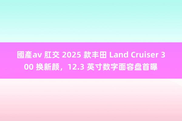 國產av 肛交 2025 款丰田 Land Cruiser 300 换新颜，12.3 英寸数字面容盘首曝