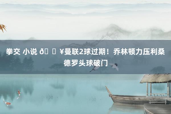 拳交 小说 🔥曼联2球过期！乔林顿力压利桑德罗头球破门