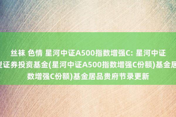 丝袜 色情 星河中证A500指数增强C: 星河中证A500指数增强型证券投资基金(星河中证A500指数增强C份额)基金居品贵府节录更新