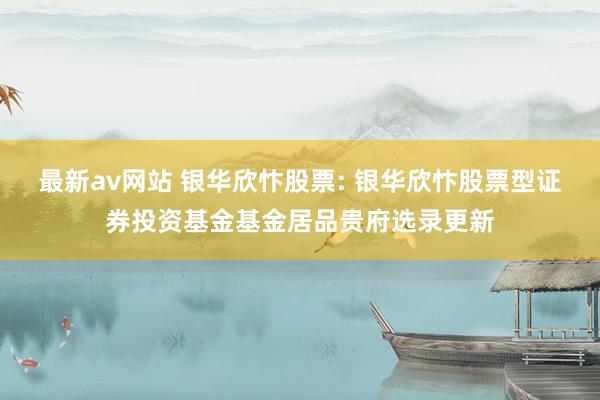 最新av网站 银华欣忭股票: 银华欣忭股票型证券投资基金基金居品贵府选录更新