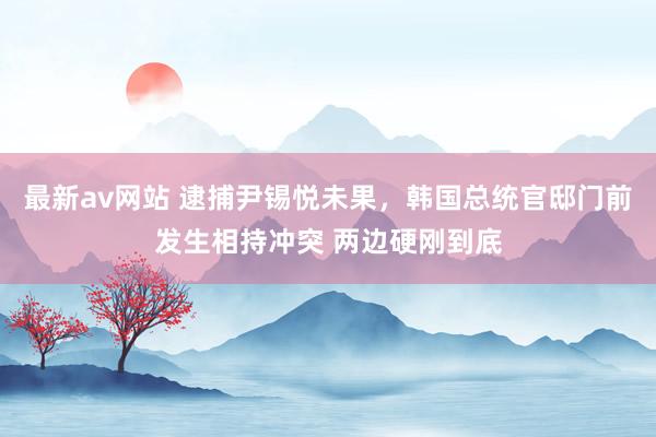 最新av网站 逮捕尹锡悦未果，韩国总统官邸门前发生相持冲突 两边硬刚到底