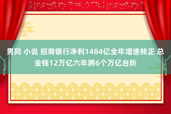 男同 小说 招商银行净利1484亿全年增速转正 总金钱12万亿六年跨6个万亿台阶