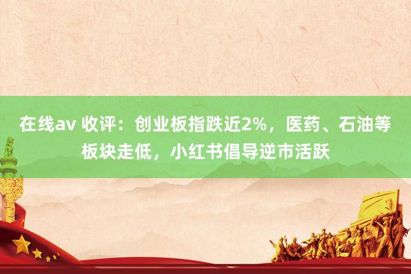 在线av 收评：创业板指跌近2%，医药、石油等板块走低，小红书倡导逆市活跃