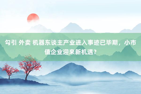 勾引 外卖 机器东谈主产业进入事迹已毕期，小市值企业迎来新机遇？
