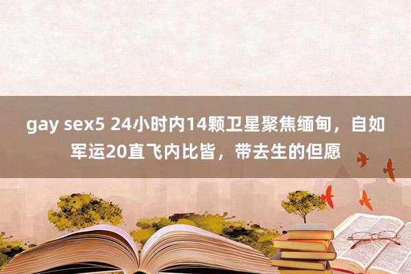 gay sex5 24小时内14颗卫星聚焦缅甸，自如军运20直飞内比皆，带去生的但愿