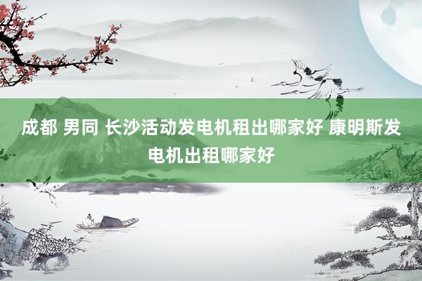 成都 男同 长沙活动发电机租出哪家好 康明斯发电机出租哪家好