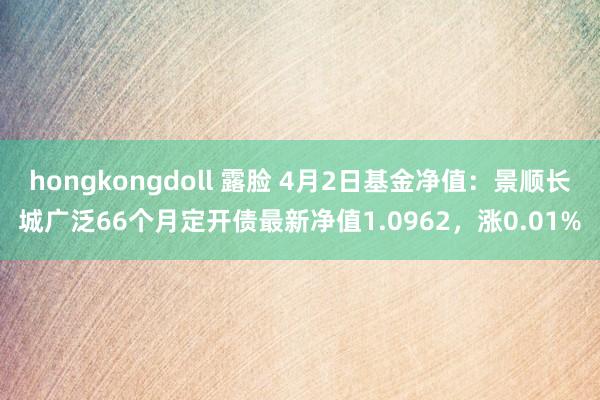 hongkongdoll 露脸 4月2日基金净值：景顺长城广泛66个月定开债最新净值1.0962，涨0.01%
