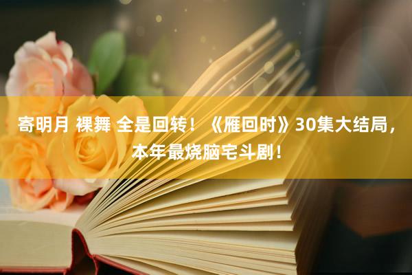 寄明月 裸舞 全是回转！《雁回时》30集大结局，本年最烧脑宅斗剧！