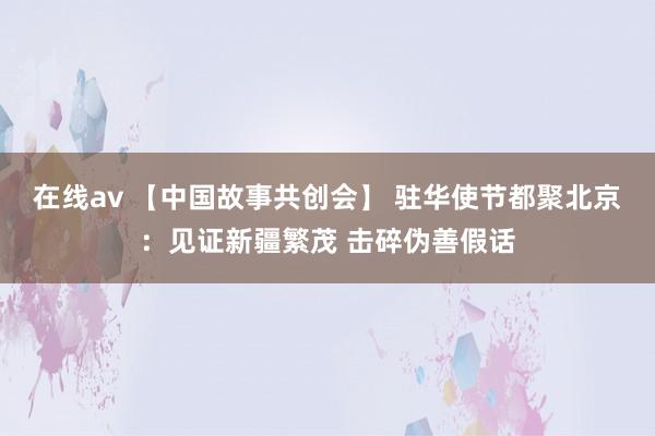 在线av 【中国故事共创会】 驻华使节都聚北京：见证新疆繁茂 击碎伪善假话