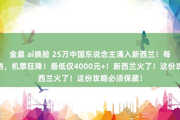 金晨 ai换脸 25万中国东说念主涌入新西兰！每周航班超40趟，机票狂降！最低仅4000元+！新西兰火了！这份攻略必须保藏！