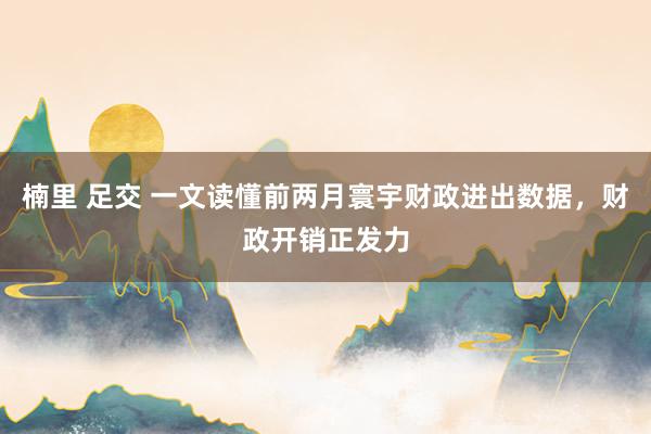 楠里 足交 一文读懂前两月寰宇财政进出数据，财政开销正发力