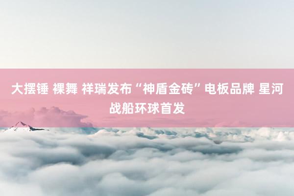 大摆锤 裸舞 祥瑞发布“神盾金砖”电板品牌 星河战船环球首发